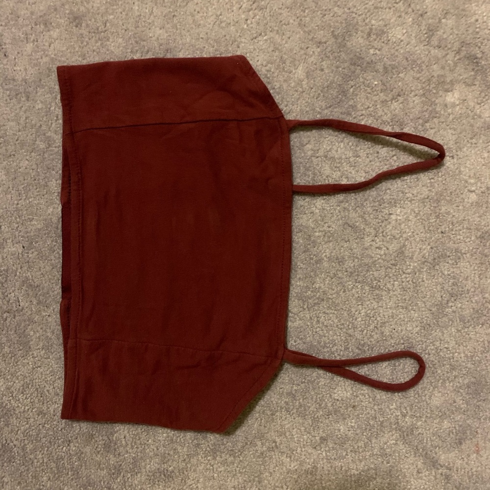 ✨4/$20 Maroon crop top American Eagle Outfitters